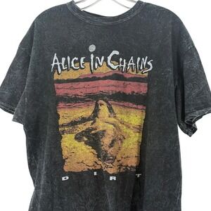 Alice in Chains Dirt Graphic T Shirt Mineral Wash Mens XL Colortone Tag